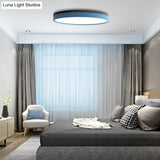 Nordic Tambour Led Ceiling Light In White With 12/16/19.5 Inch Diameter And Color Options