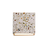 Nordic Terrazzo Wall Sconce - Up Down Hotel Light (Red/White/Blue) White