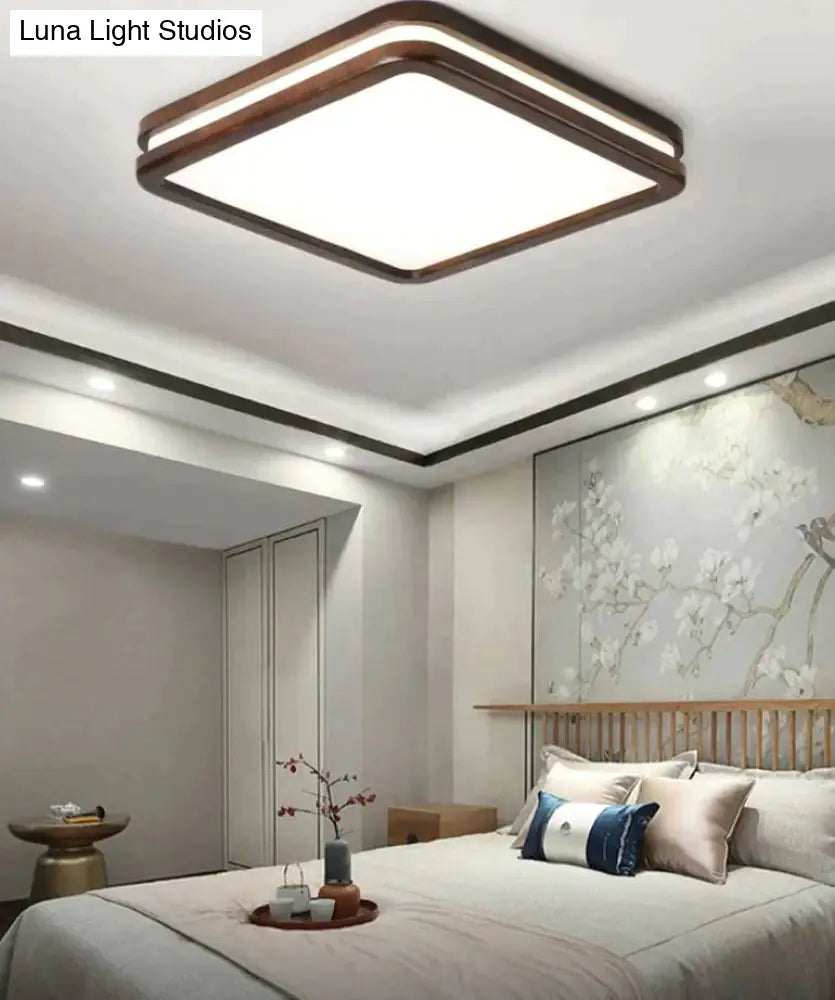 Nordic Walnut Color Indoor Ceiling Lamp Ceiling