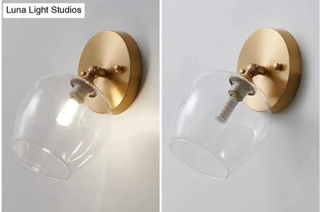 Nordic Wind Bedroom Bedside Hallway Copper Wall Lamp Copper Wall Lamps