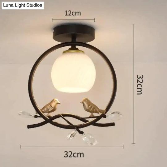 Northern Europe Led Corridor Bird Ceiling Lamp