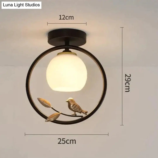 Northern Europe Led Corridor Bird Ceiling Lamp