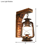 Opal Glass Outdoor Sconce Light - Copper Kerosene Wall Lighting Fixture With Bamboo Right Angle Arm