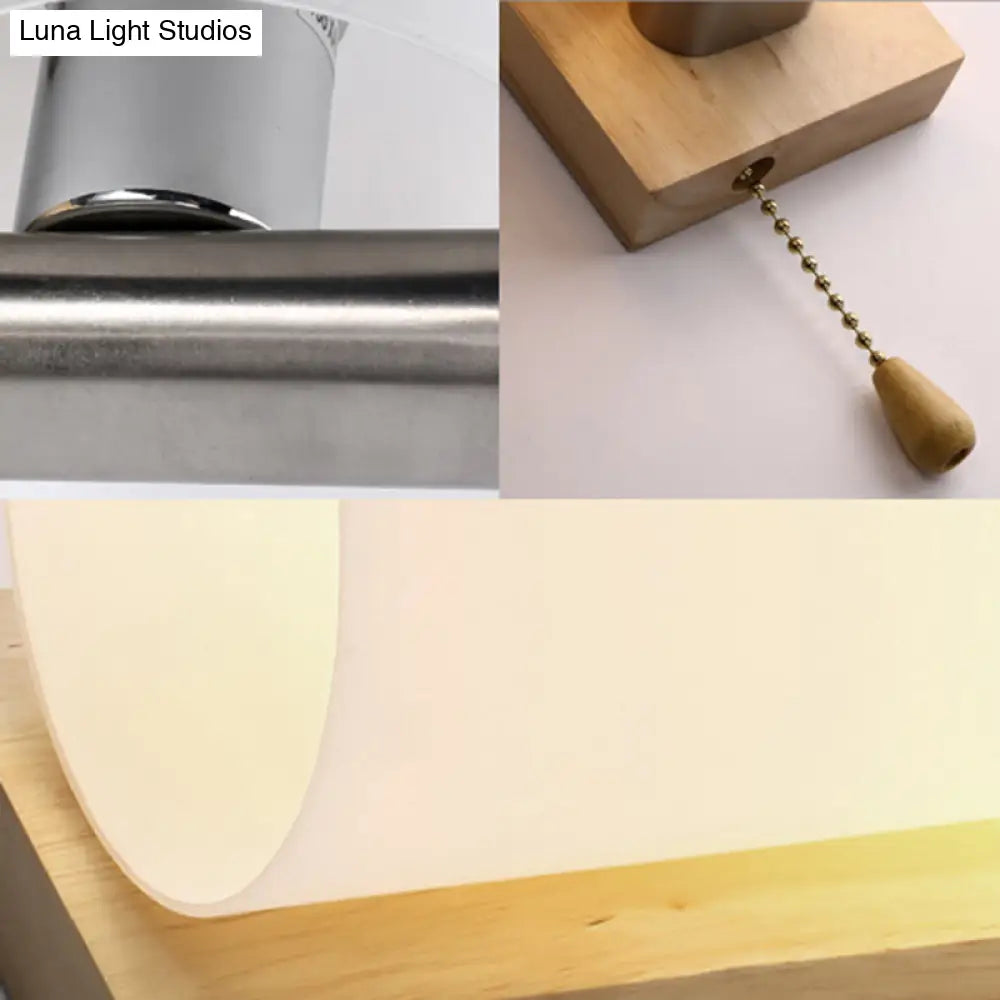 Opal Glass Sconce Wall Lamp With White Finish For Bedroom And Cafe Lighting