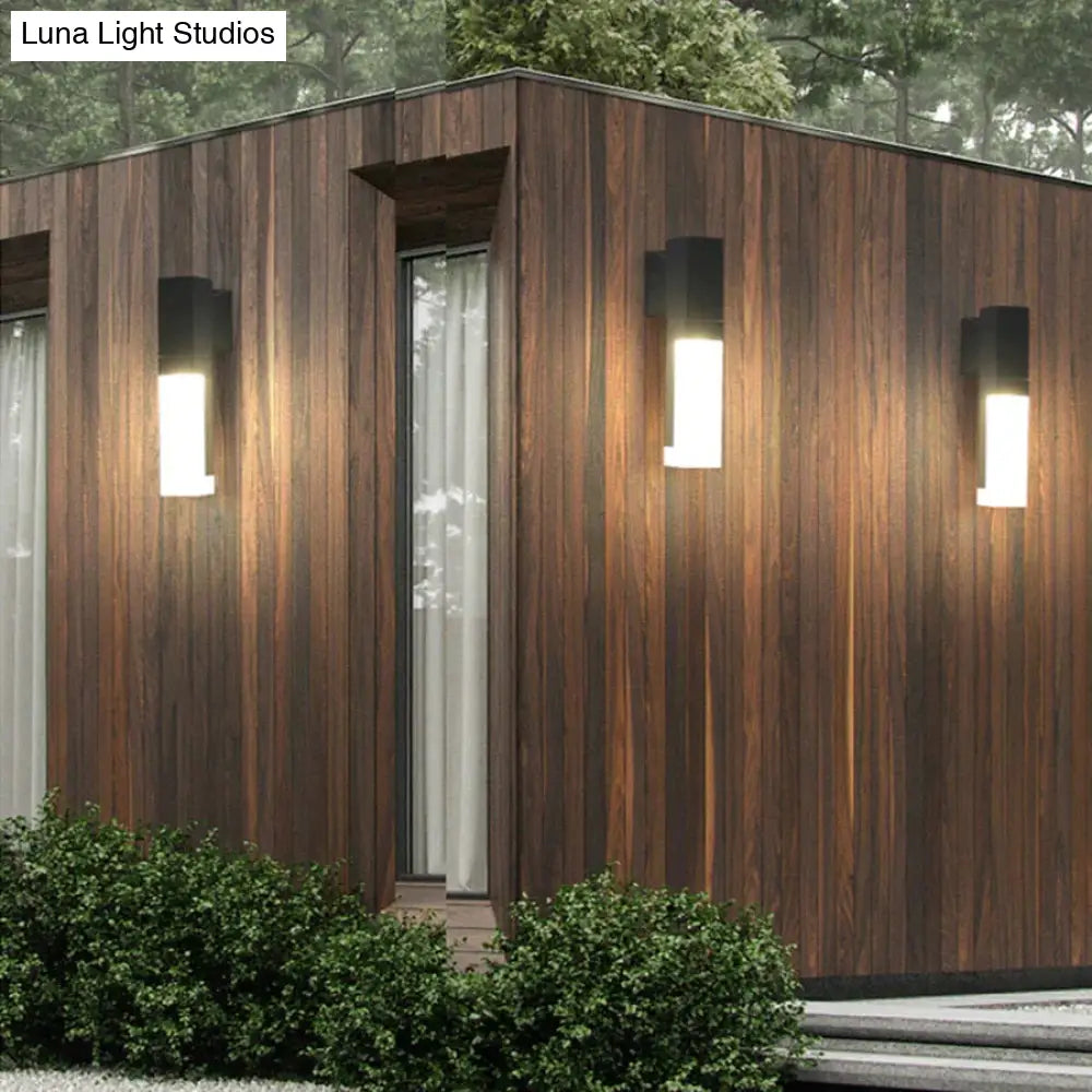 Outdoor Motion Sensor Led Wall Lamp Waterproof Garden Porch Sconces Villa Hotel Courtyard Aisle