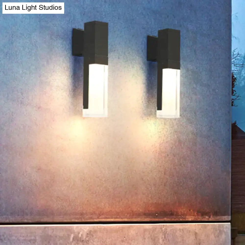 Outdoor Motion Sensor Led Wall Lamp Waterproof Garden Porch Sconces Villa Hotel Courtyard Aisle