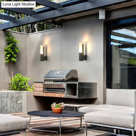 Outdoor Motion Sensor Led Wall Lamp Waterproof Garden Porch Sconces Villa Hotel Courtyard Aisle