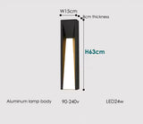 Outdoor Wall Lamp LED Black Lighting Exterior Light-1-Light Outdoor Lamp Black / Medium / 3000K