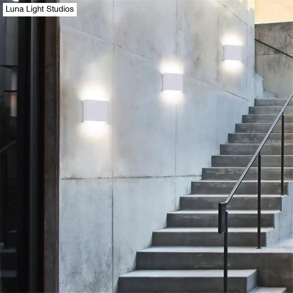 Outdoor Waterproof Ip65 Wall Lamp 6W/12W Led Light Modern Indoor/Outdoor Decor Up Down Dual-Head