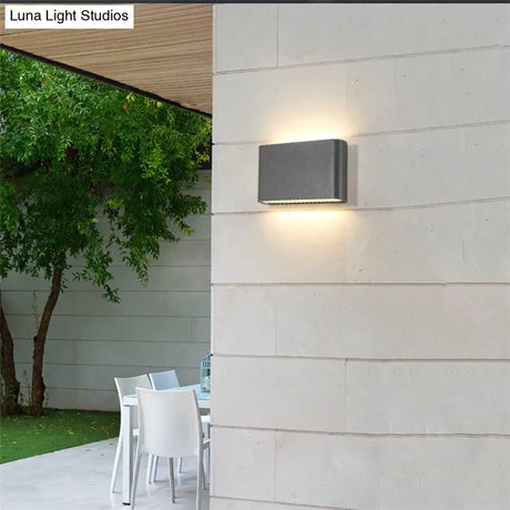 Outdoor Waterproof Ip65 Wall Lamp 6W/12W Led Light Modern Indoor/Outdoor Decor Up Down Dual-Head
