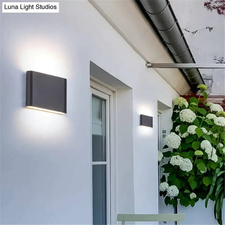 Outdoor Waterproof Ip65 Wall Lamp 6W/12W Led Light Modern Indoor/Outdoor Decor Up Down Dual-Head