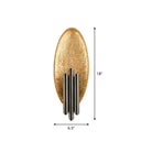 Oval Sconce Fixture: Simplicity 2-Light Metal Wall Mount Lamp For Living Room With Tube Shade Black