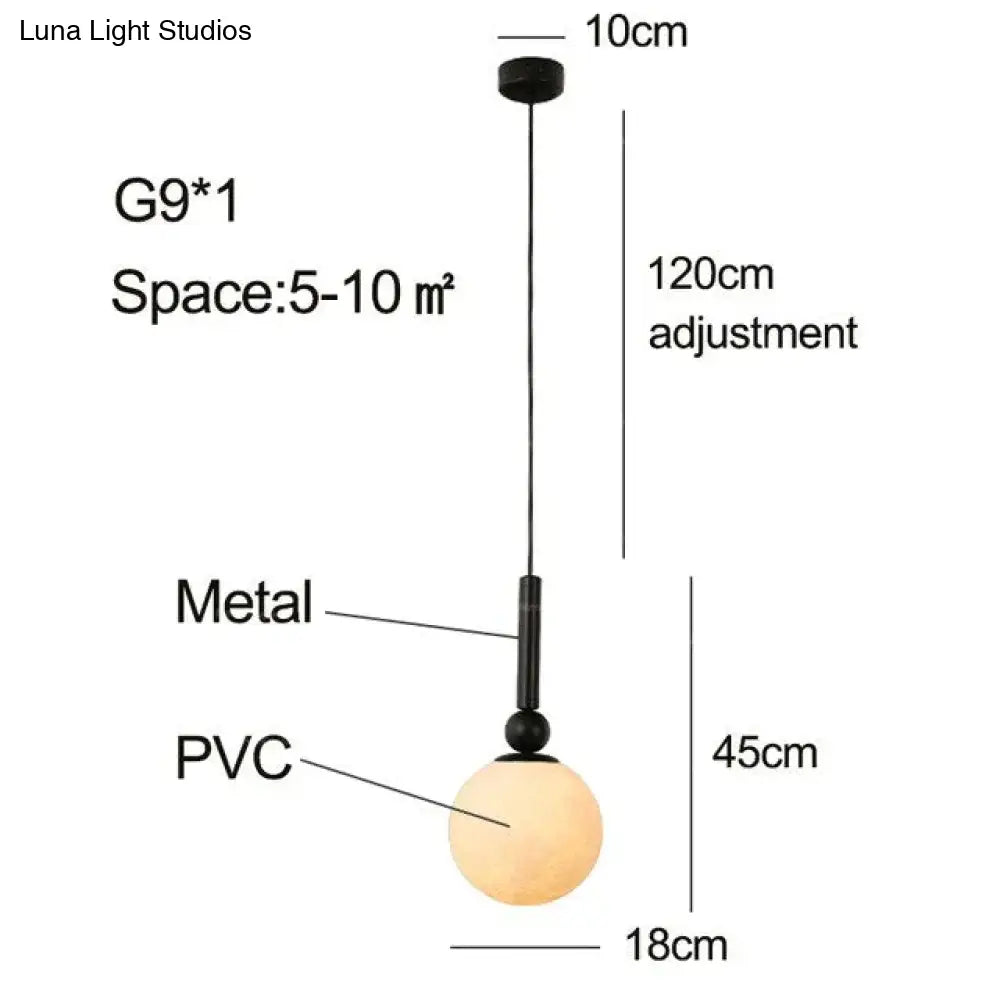 Pendant Lights 3D Lunar Lampshade Lamp Fixtures Luminaria Living Room Bar Bedroom Postmodern Pendant Lighting Lustre