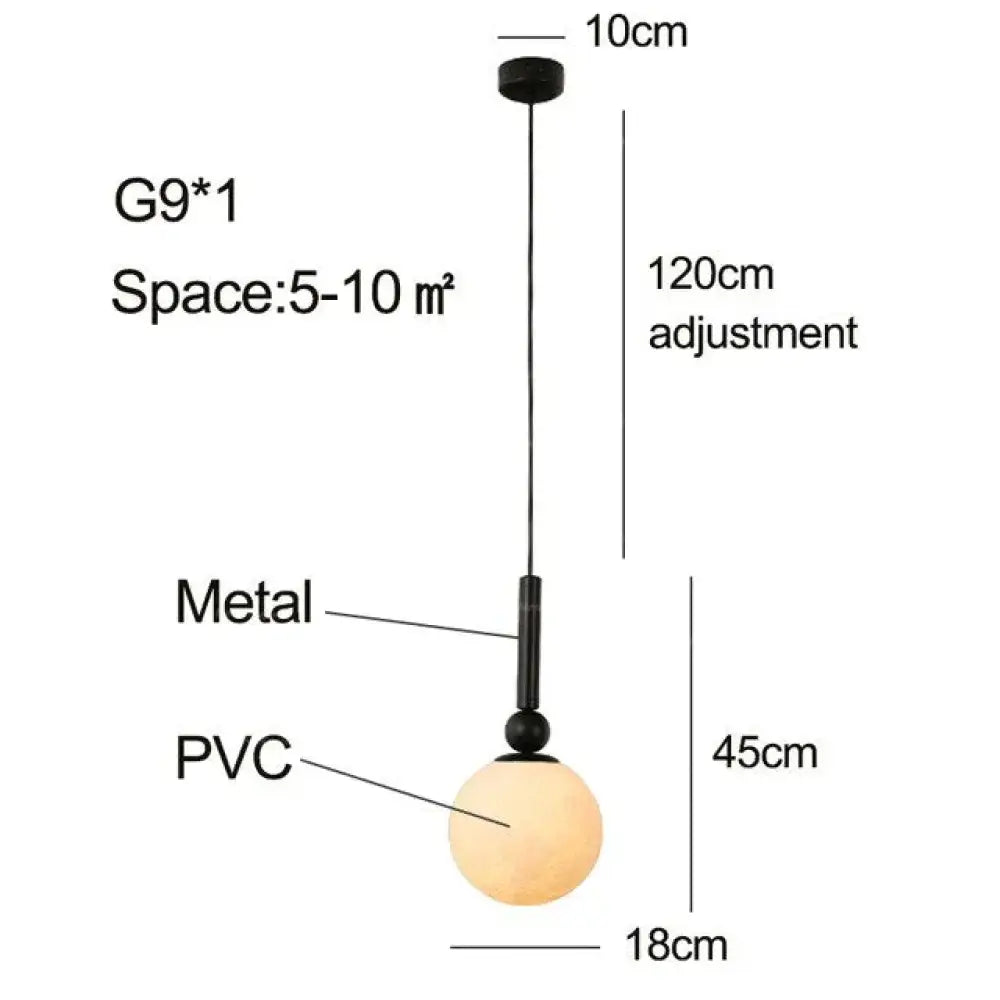 Pendant Lights 3D Lunar Lampshade Lamp Fixtures Luminaria Living Room Bar Bedroom Postmodern Pendant Lighting Lustre