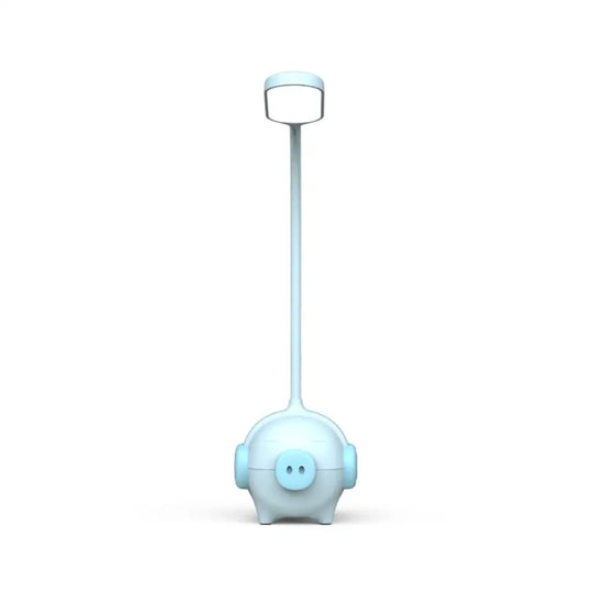 Piggydesk Led Desk Light - Flexible Gooseneck Reading Lamp Blue