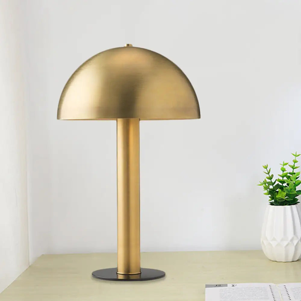 Post-Modern Iron Desk Lamp - Gold Finish Night Table Light With Plug-In Cord