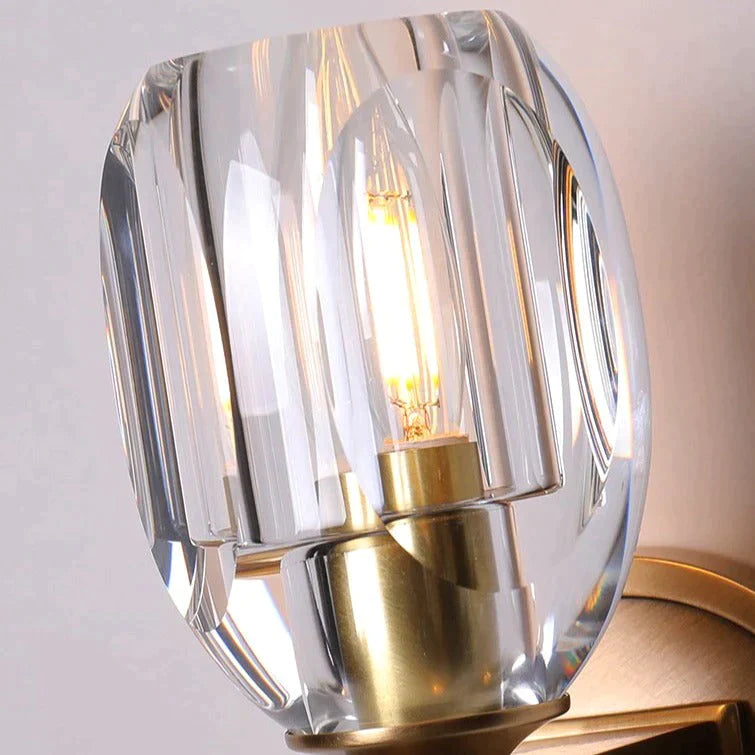 Post-Modern Light Luxury Crystal Copper Wall Lamp Lamps