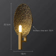 Post-modern Luxury Copper Wall Lamp Simple Creative Retro Personality Living Room Bedroom Study Aisle Wall Lamp 18cm