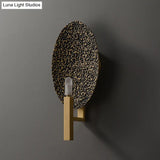 Post-modern Luxury Copper Wall Lamp Simple Creative Retro Personality Living Room Bedroom Study Aisle Wall Lamp Copper