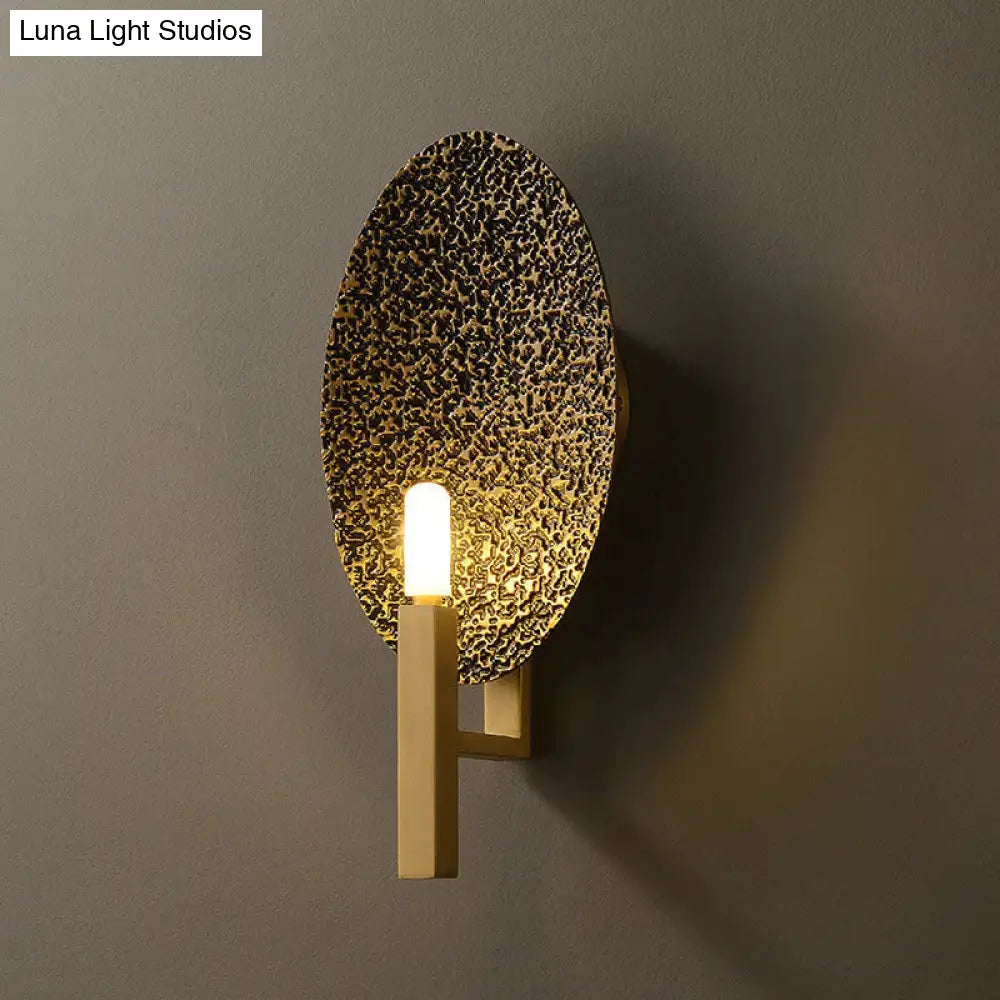 Post-modern Luxury Copper Wall Lamp Simple Creative Retro Personality Living Room Bedroom Study Aisle Wall Lamp Copper