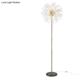Post-Modern Luxury Wind Floor Lamp Living Room Bedroom Study Vertical Table Dandelion Golden / Large