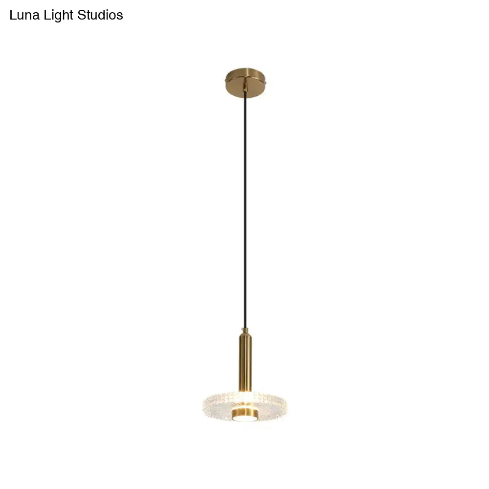 Post Modern Single Head Chandelier American Style Three Dining Room Acrylic Led Bedside Lamp Pendant