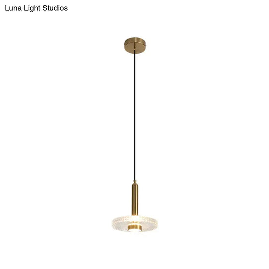 Post Modern Single Head Chandelier American Style Three Dining Room Acrylic Led Bedside Lamp Pendant