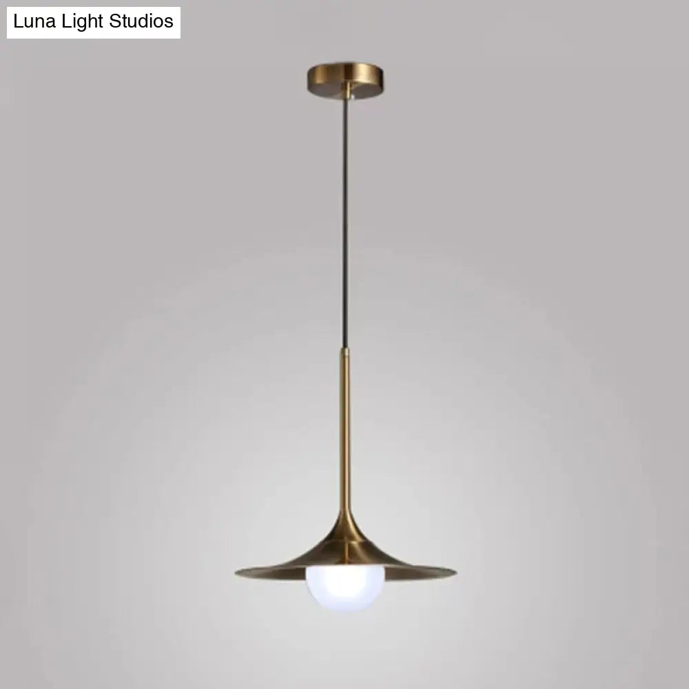 Postmodern Geometrical 1-Head Gold Pendant Ceiling Light