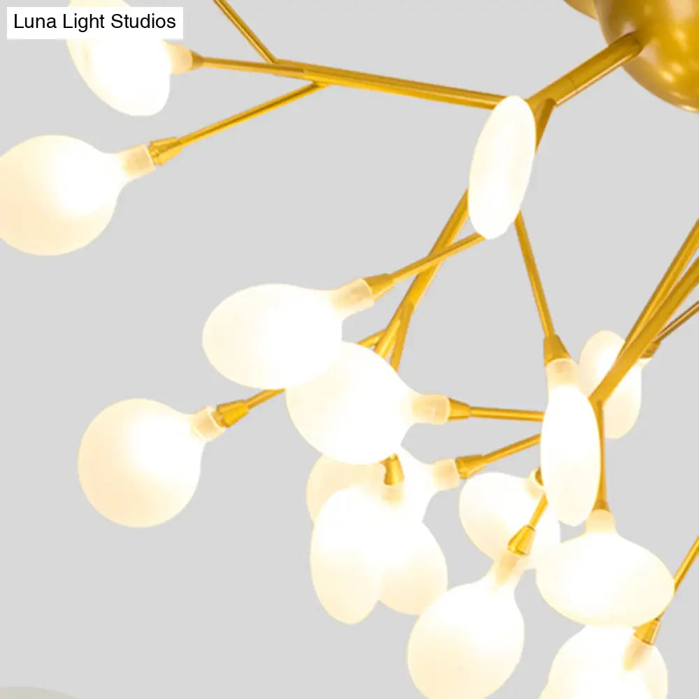 Postmodern Led Firefly Shade Ceiling Chandelier For Living Room