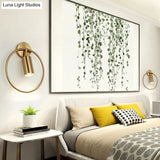 Postmodern Metallic Wall Mount Sconce Light With Halo Ring - 1 Head Bedside Solution