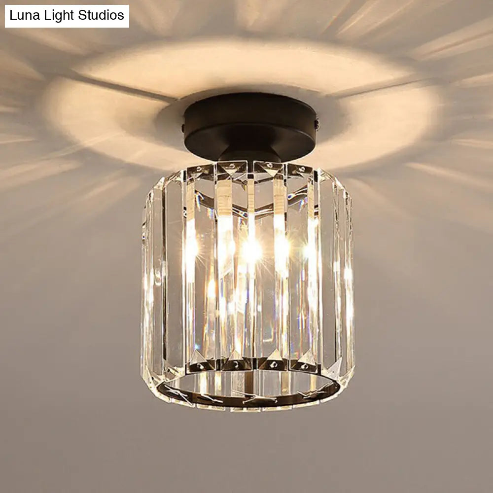 Prismatic Crystal Geometric Flush Mount Ceiling Light - Postmodern Style