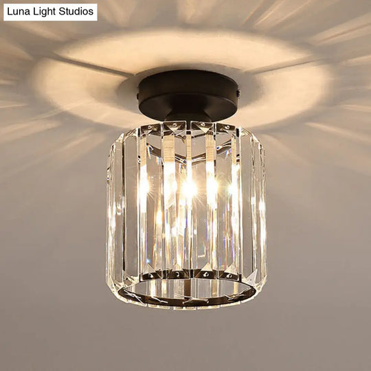 Prismatic Crystal Geometric Flush Mount Ceiling Light - Postmodern Style