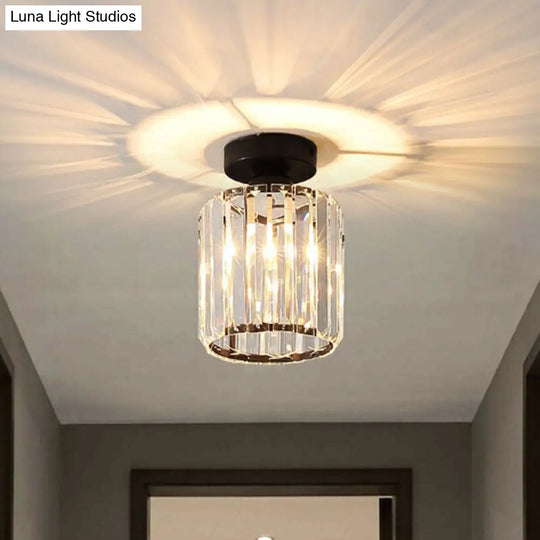 Prismatic Crystal Geometric Flush Mount Ceiling Light - Postmodern Style