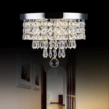Modern Crystal Led Ceiling Light Fixture For Indoor Lamp Lamparas De Techo Surface Mounting Bedroom