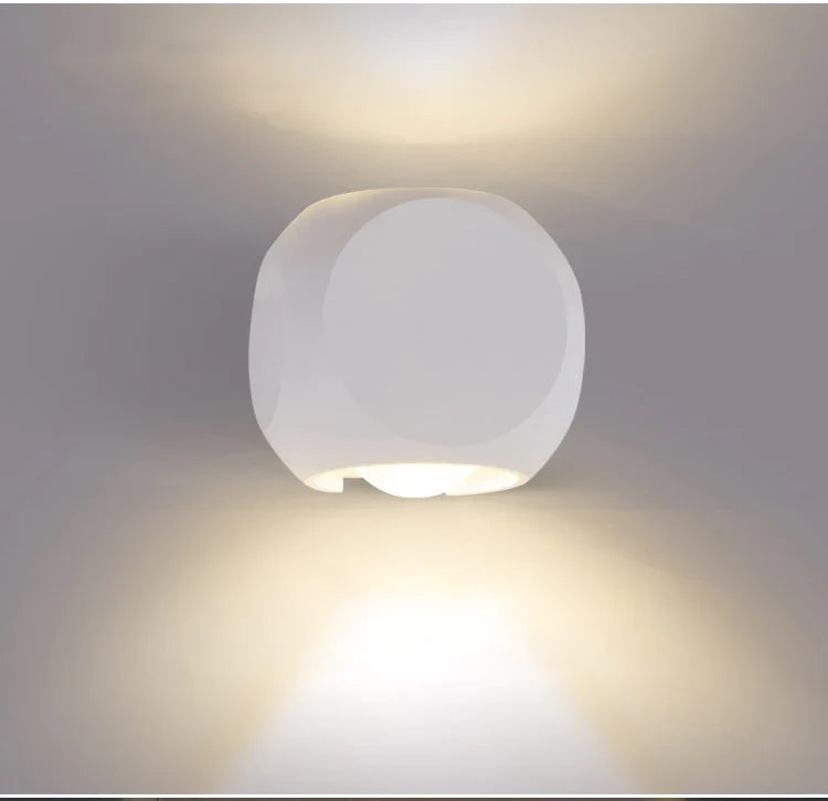 Indoor Lighting Led Wall Lamp Ip65 Waterproof & Outdoor Aluminum Light Surface Mounted Cube Garden