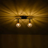 Rotatable Black Ceiling Lamp Lighting With Creative Cage Angle Adjustable G9 Lights Bulb For Store