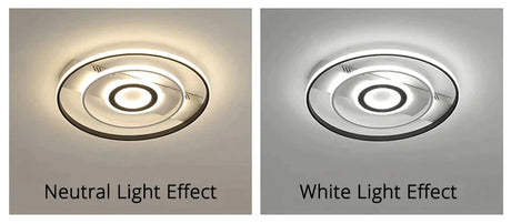 Modern Rectangle/Square/Circle Acrylic Led Ceiling Light White Color Black Remote Control For Living