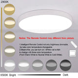 Modern Macaron Panel Lamp Led Ceiling Light Fixture Remote Control Hall Surface Mount Flush Bedroom