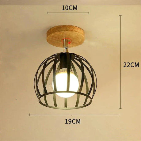 Nordic Restaurant Wrought Iron Ceiling Lamp Modern Minimalist Study Bedroom Personality Creative
