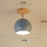 Nordic Macaron Ceiling Lamp Creative Porch Aisle Lights Bay Window Balcony Home Bedroom Cloakroom