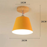 Nordic Macaron Ceiling Lamp Creative Porch Aisle Lights Bay Window Balcony Home Bedroom Cloakroom
