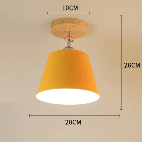 Nordic Macaron Ceiling Lamp Creative Porch Aisle Lights Bay Window Balcony Home Bedroom Cloakroom