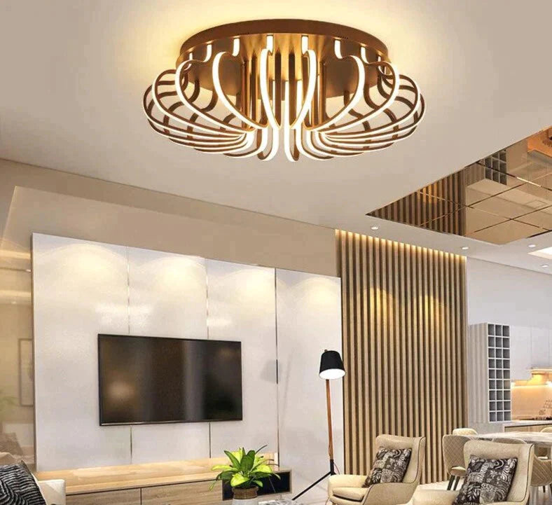 Modern Living Room Led Ceiling Lights For 10-15Square Meters Restaurant Indoor Light Luminarias
