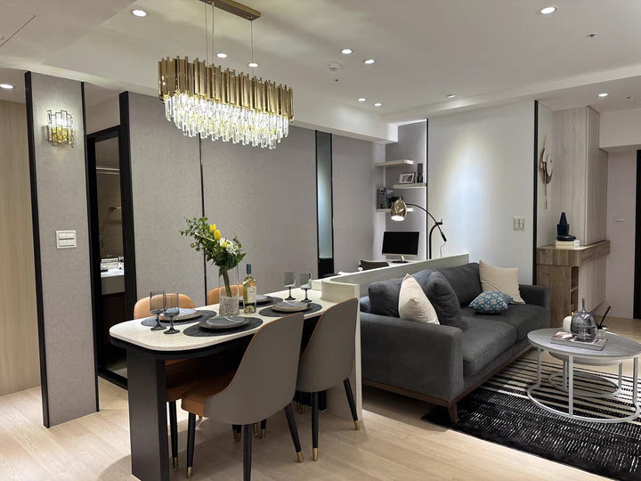 Semi Flush Mount Ceiling Light in Black