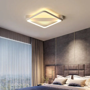 Rectangular Led Flush Light: Modern Acrylic Ceiling Fixture (18’/21.5’/25.5’) With Warm/White
