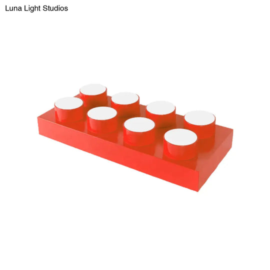Rectangular Multi-Head Metal Ceiling Lamp For Modern Kitchen Flush Mount