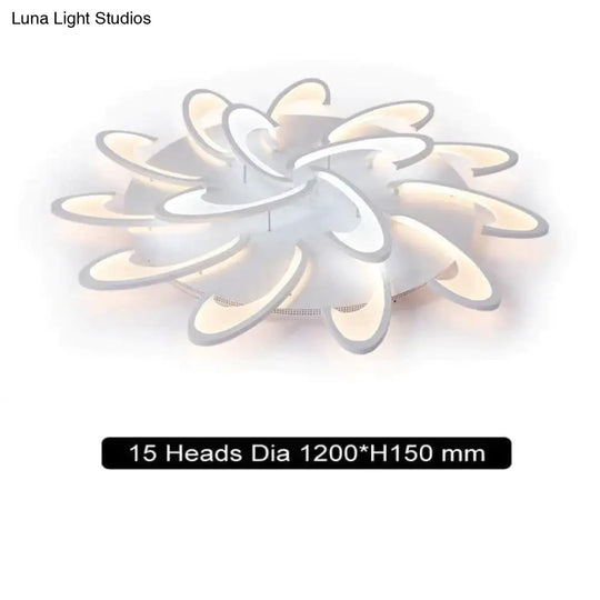 Remote Control Led Ceiling Lights With Ultra-Thin Acrylic Flush Mount Lamp