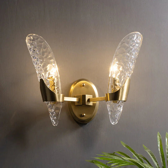 Applique murale de luxe nordique tout en cuivre Retro Light