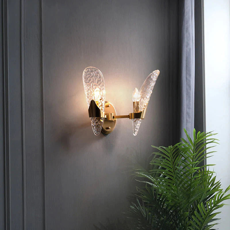 Applique murale de luxe nordique tout en cuivre Retro Light
