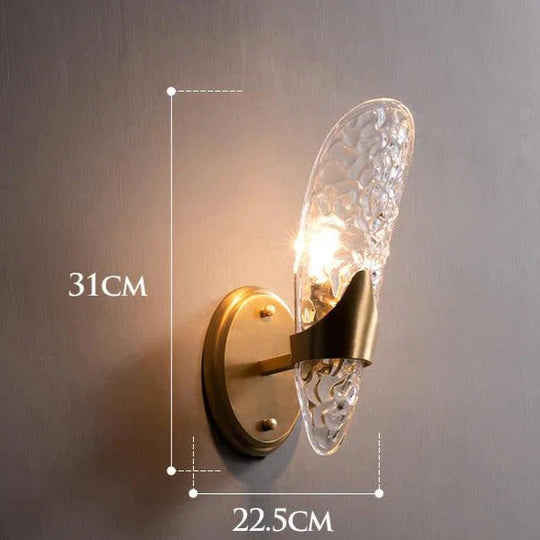 Applique murale de luxe nordique tout en cuivre Retro Light